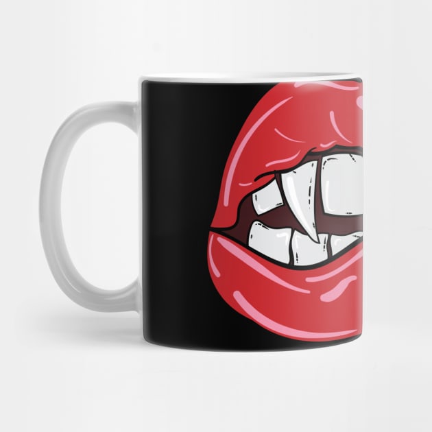 Bite My Lip - Sexy Vampire Lips by Vector Deluxe